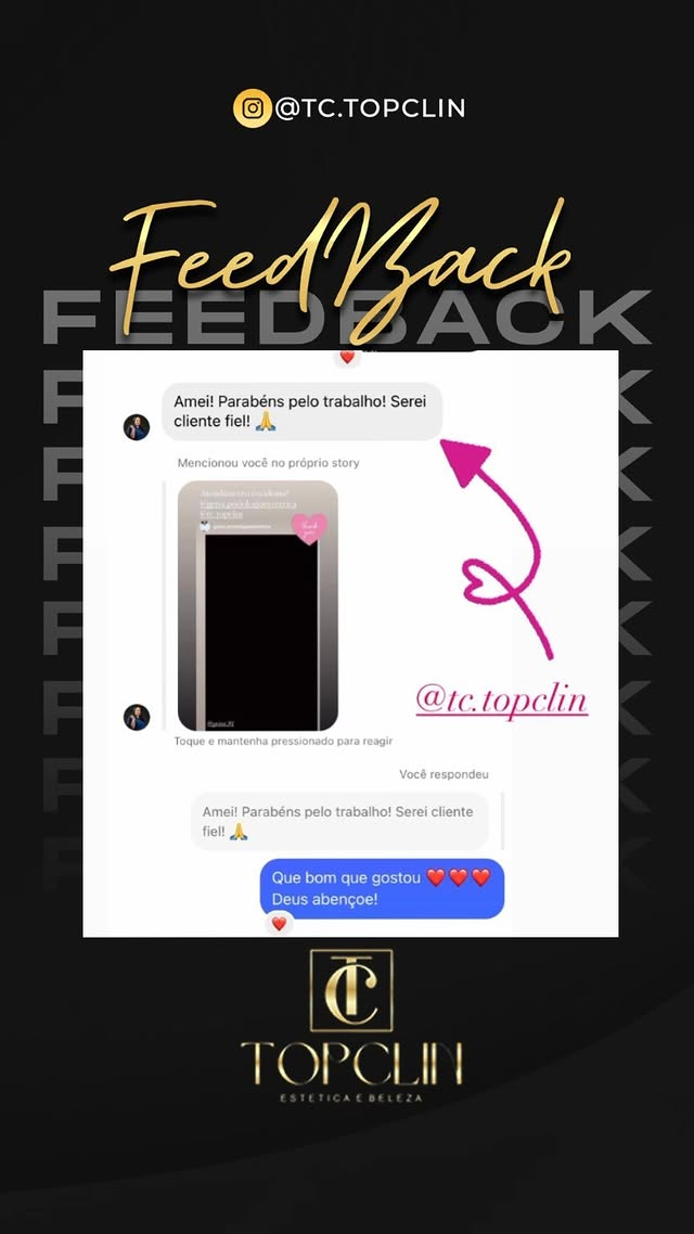 Cliente diz que amei o trabalho e será cliente fiel